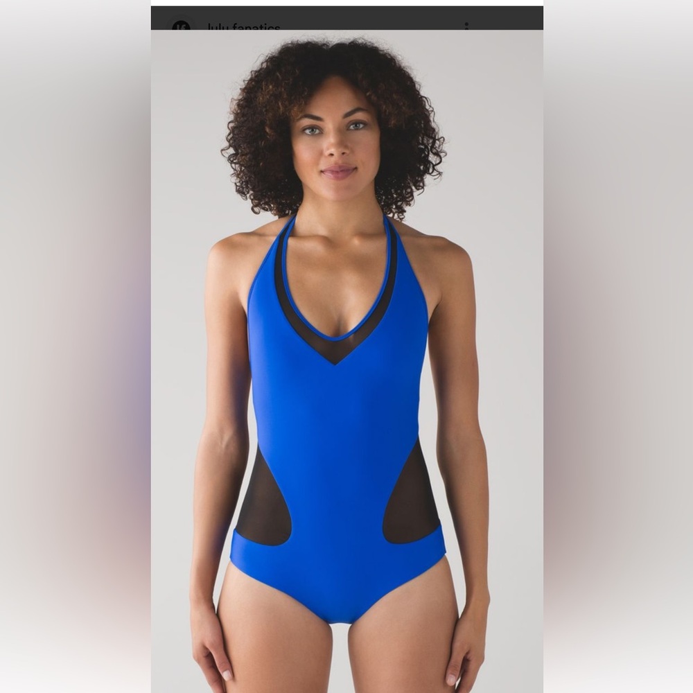 Lululemon Athletica Vibrant Blue One-Piece Swimsuit